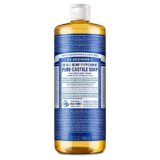 Dr. Bronner’s – Pure-Castile Liquid Soap, Peppermint – Made with Organic Oils, 18-in-1 Uses: Face, Body, Hair, Laundry, Pets and Dishes