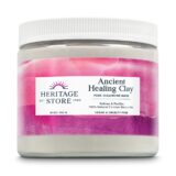 Heritage Store – Ancient Healing Clay Deep Facial Cleanser | 100% Natural Calcium Bentonite Clay Powder for Pore & Detox Treatments