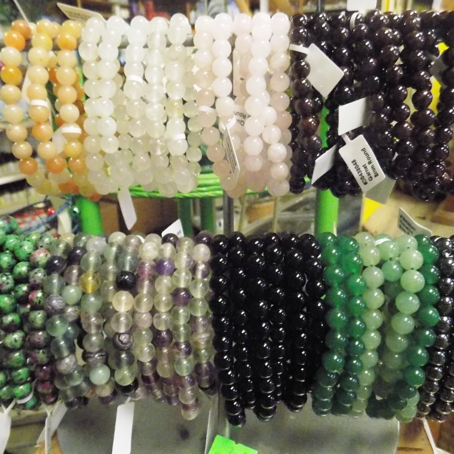 A Variety of Natural Stone Bracelets 