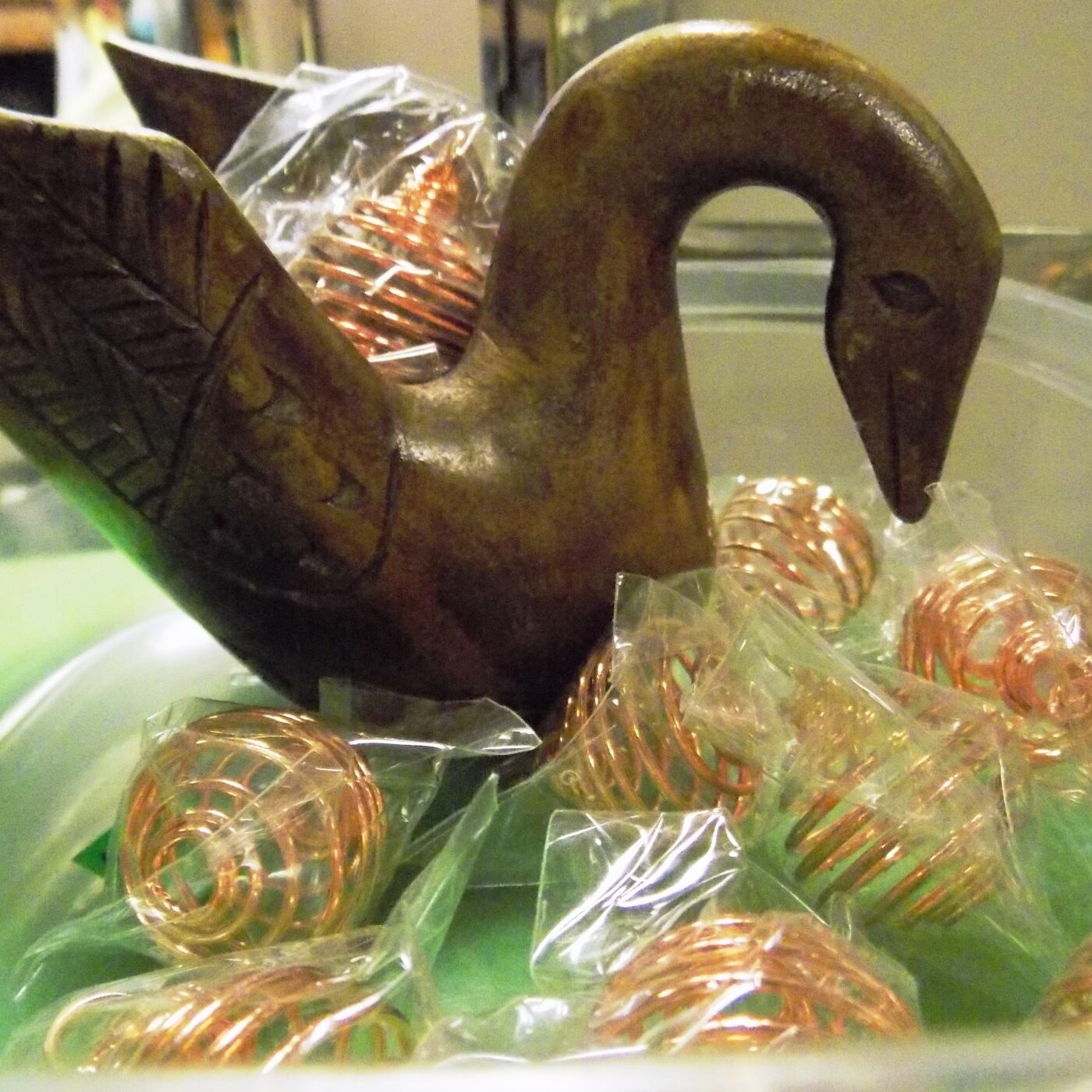 Copper Coil Pendants to Hold Your Natural Stones