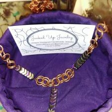 copper and hematite hand crafted necklaces and bracelets